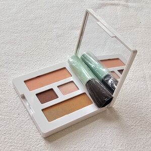 Clinique Eyeshadow Blush Trio Compact Sunkissed Bronzer Pink Duo Rose Wine